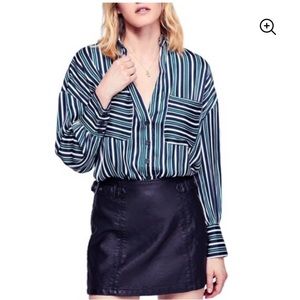 Free people silk blouse